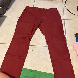 Vineyard Vines Slim Pant Size 32x32 Dark Red